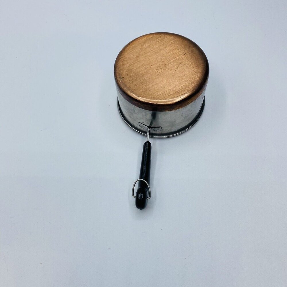 Revere Ware  Measuring Cup Pot Copper Bottom Mini Pot Vintage Korea 6" NH